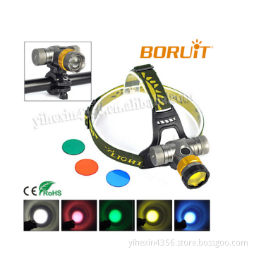 Multifunction 1000LM Long Range Cree XML T6 LED Fishing Headlamp(1*18650/3AAA)